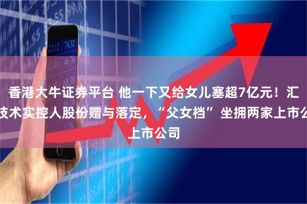 香港大牛证券平台 他一下又给女儿塞超7亿元！汇川技术实控人股份赠与落定，“父女档” 坐拥两家上市公司